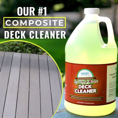 Can you use soap on composite decking?