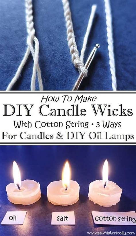 Can you use string as a candle wick?