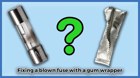 Can you use tin foil as a fuse?