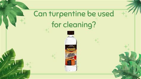 Can you use turpentine indoors?