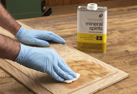 Can you use white spirit to remove varnish from wood?
