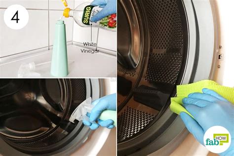 Can you use white vinegar on washing machine rubber seal?