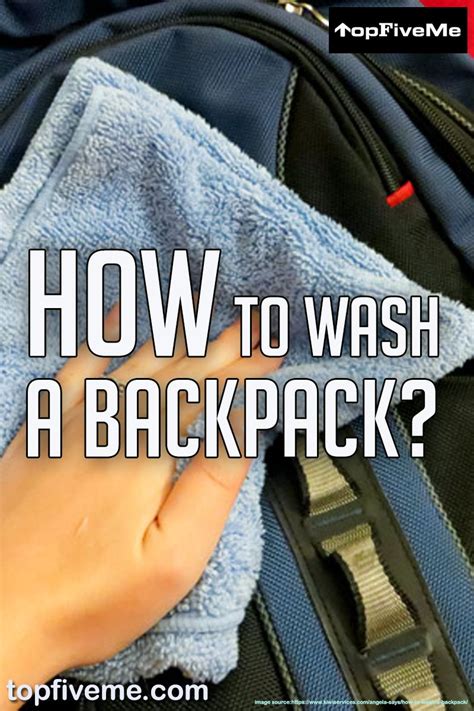 Can you wash a smelly backpack?