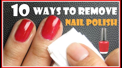 Can you wash off nail polish remover?