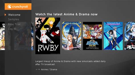 Can you watch Crunchyroll on PlayStation?