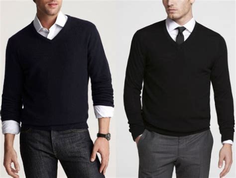 Can you wear V neck without tie?
