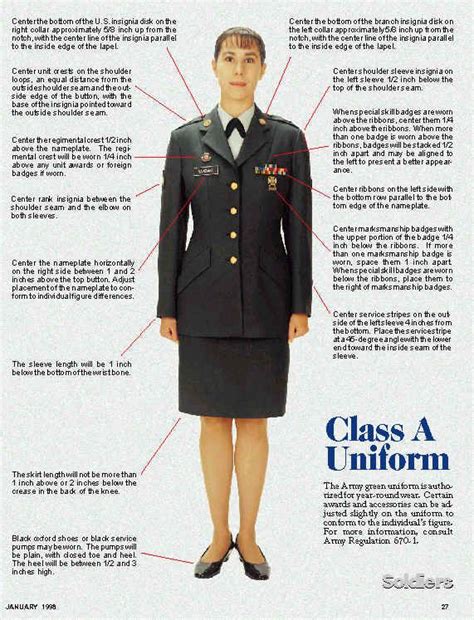 Can you wear a skirt in the Army?