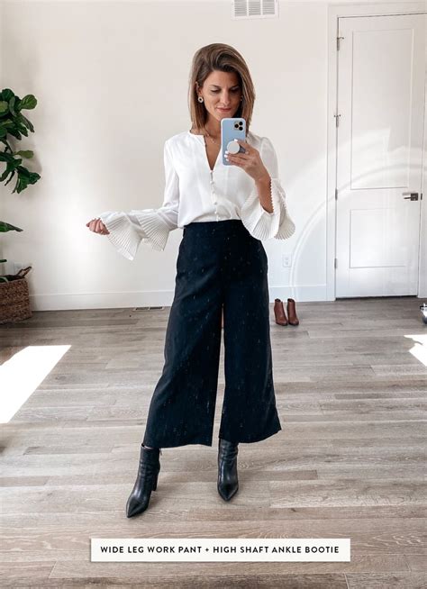 Can you wear ankle boots with wide leg trousers?