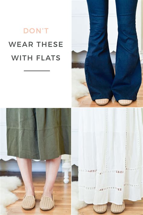 Can you wear flat shoes with wide leg jeans?