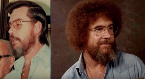 Did Bob Ross curl his hair?