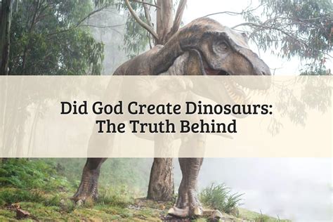 Did God create dinosaurs?