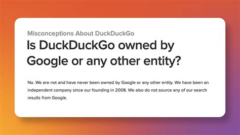 Did Google buy DuckDuckGo?