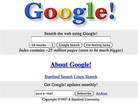 Did Google exist in 1997?