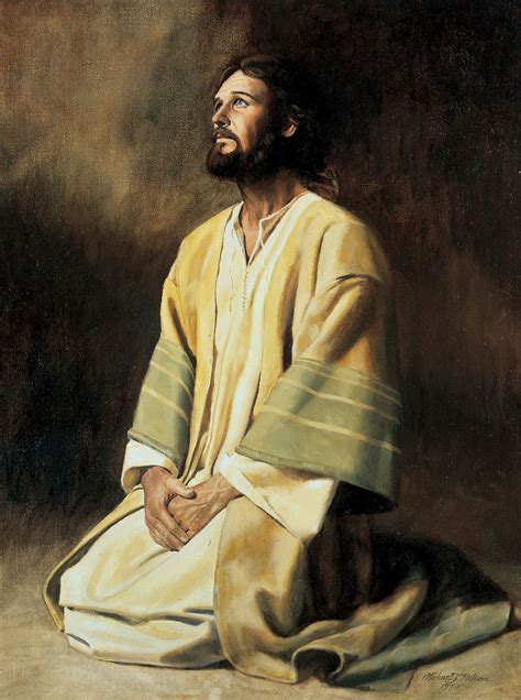 Did Jesus kneel down to pray?