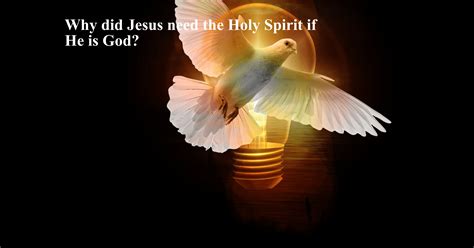 Did Jesus need the Holy Spirit?
