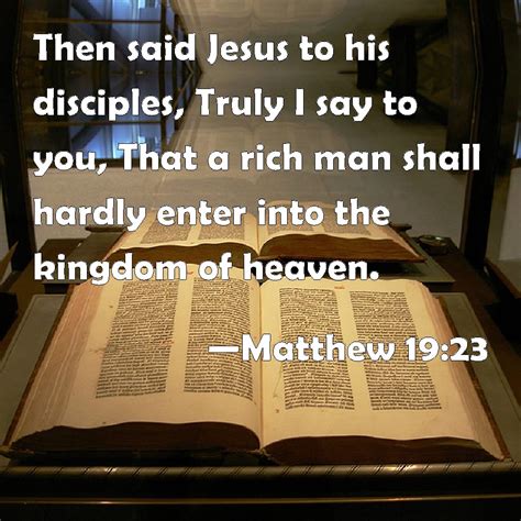 Did Jesus say to the rich man?