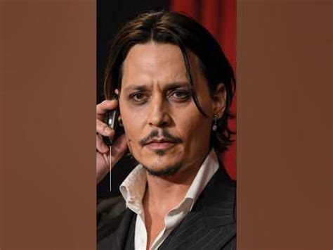 Did Johnny Depp use an earpiece?