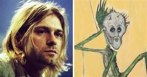 Did Kurt Cobain paint with blood?