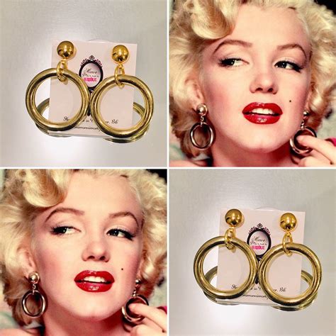 Did Marilyn Monroe wear clip on earrings?