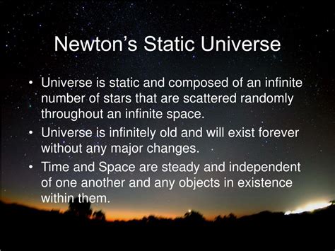 Did Newton think the universe was infinite?