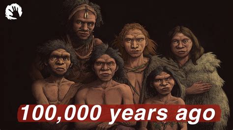 Did humans live 100000 years ago?