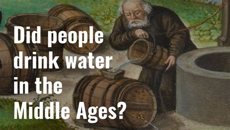 Did kids drink in the Middle Ages?