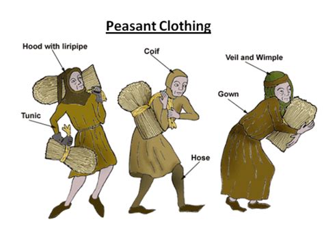 Did medieval peasants wear black?