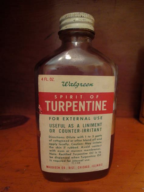 Did people used to use turpentine as a medicine?