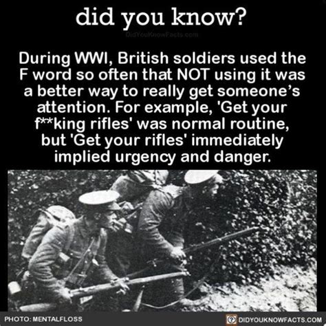 Did they use the F word in ww1?
