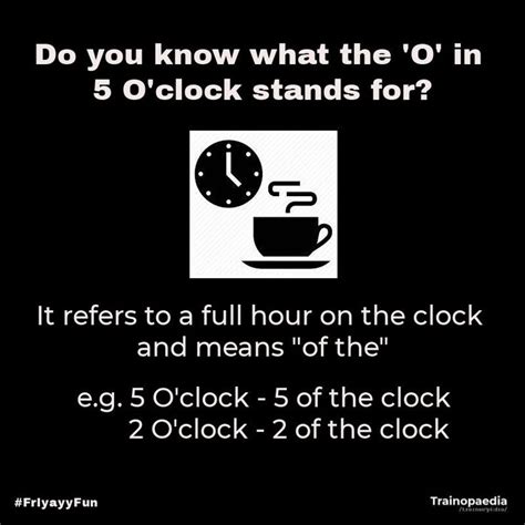 Do Americans say o clock?