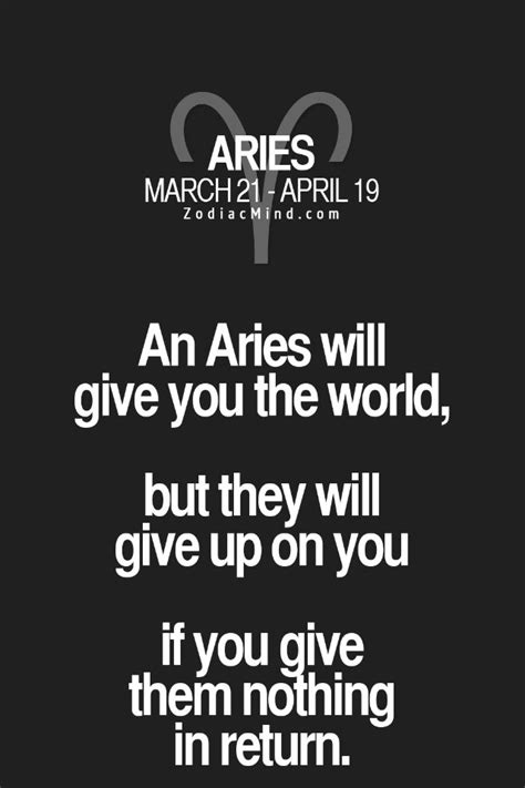Do Aries give up on love?