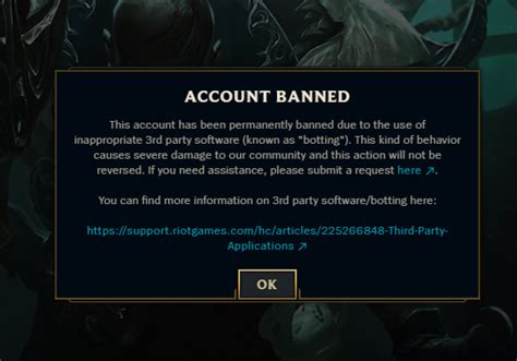 Do Botted LoL accounts get banned?