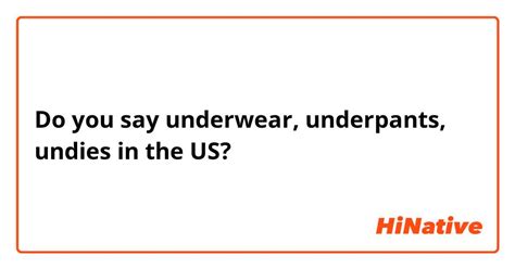 Do British people say underpants?