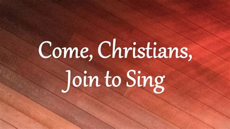 Do Christians have to sing?