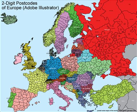 Do European countries use zip codes?