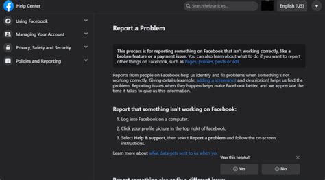 Do Facebook admins know who reported?