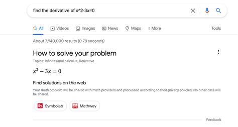 Do Google solve math?