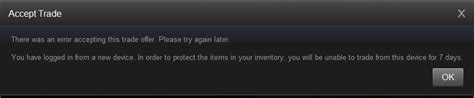 Do I have to wait 7 days to trade on Steam?