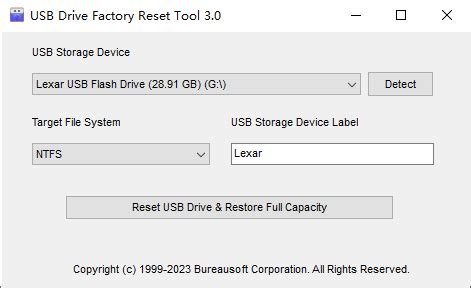 Do I need USB for factory reset?