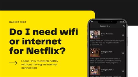 Do I need Wi-Fi for Netflix?
