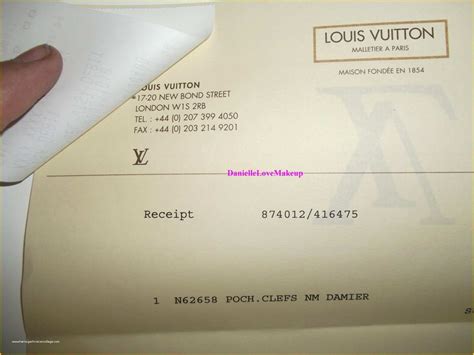 Do I need receipt for Louis Vuitton repair?