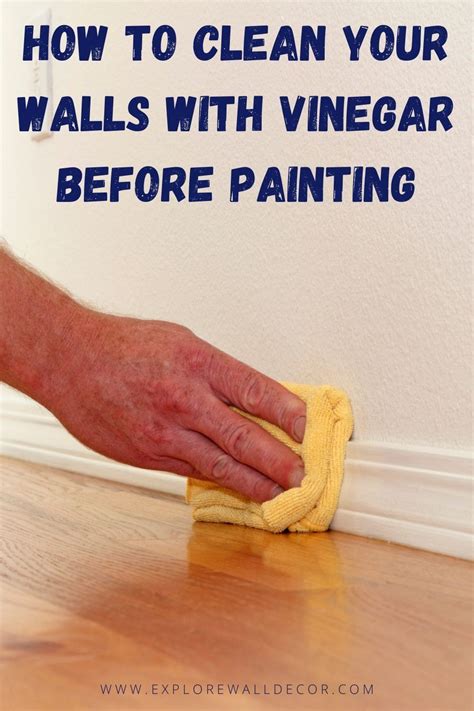Do I need to rinse walls after cleaning with vinegar?