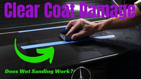 Do I wet sand after clear coat?