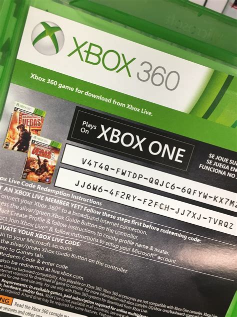 Do Xbox 360 codes work on Xbox One?