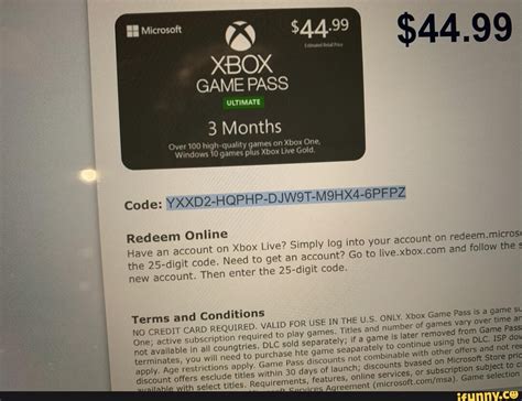 Do Xbox Game Pass codes expire?