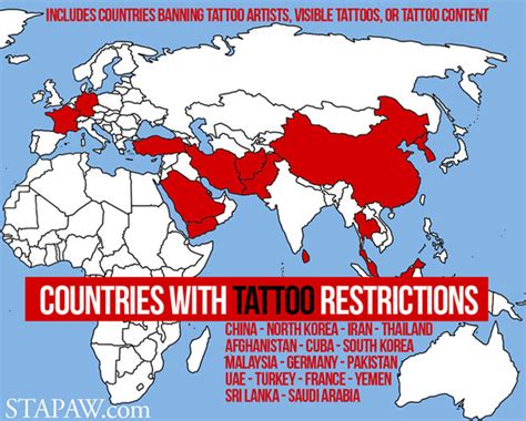 Do any countries ban tattoos?