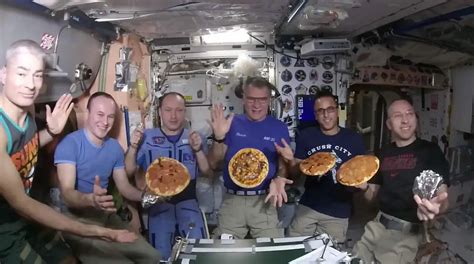 Do astronauts eat pizza in space?