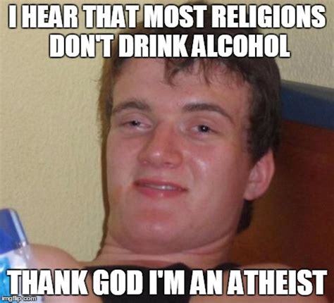 Do atheists drink alcohol?