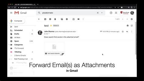 Do attachments get forwarded in Gmail?