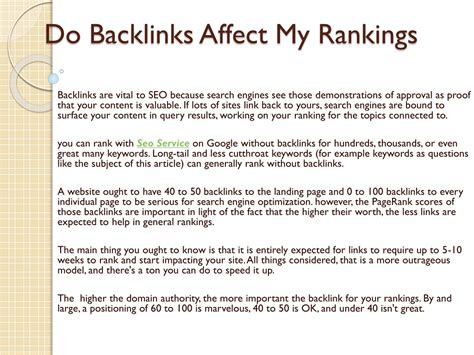 Do backlinks affect rankings?